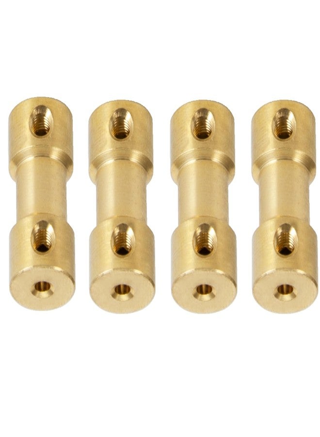 MORFUM 5PCS 2.3mm to 4mm Shaft Coupling Motor Connector Brass Shaft Coupling Joint Connector Motor Shaft Extension Connector for 3D Printers DIY RC Car Boat L20XD9 (2.3mm to 4mm) - Image 2